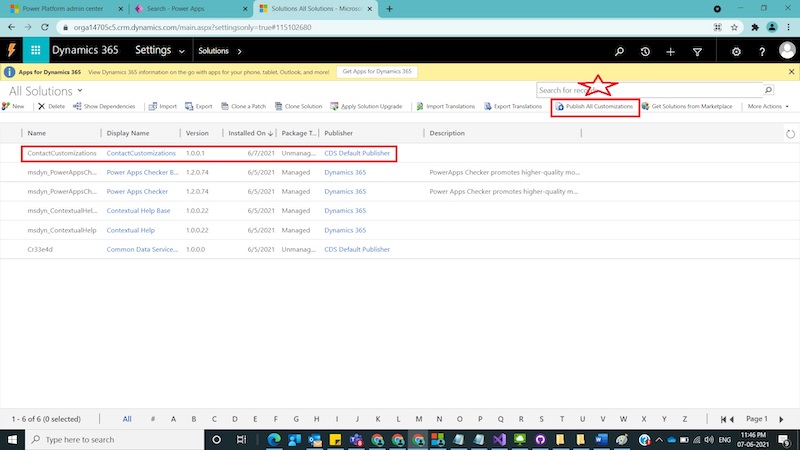 How to Move CRM Customizations  between Dynamics 365 CRM Environments using classic mode and Power Apps Maker Portal.